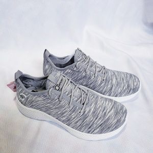 gray skechers memory foam